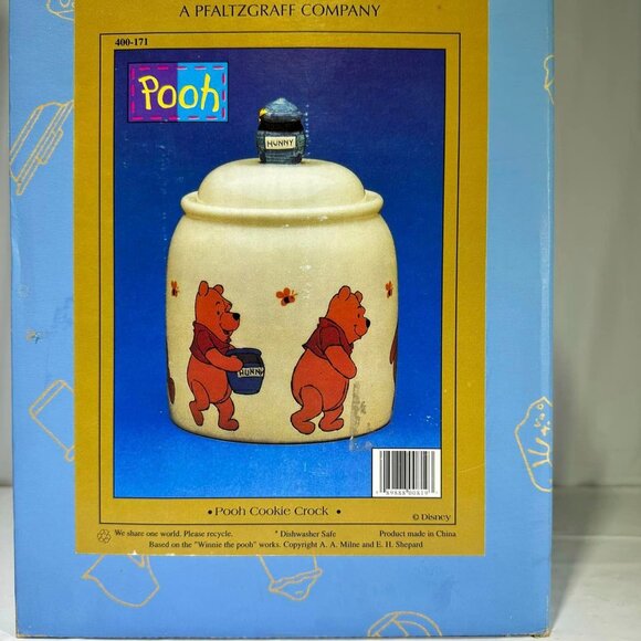 New in Box Treasure Craft Winnie The Pooh Cookie Crock #400-171 - Picture 3 of 7